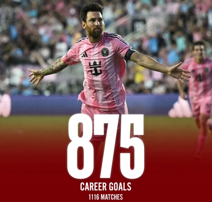不远了！38岁梅西生涯已轰875球389助，距900+400还差25球11助！